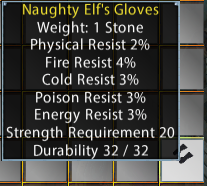 Naughty Elf's Gloves