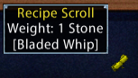 Bladed Whip Recipe