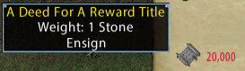 Ensign Reward Title